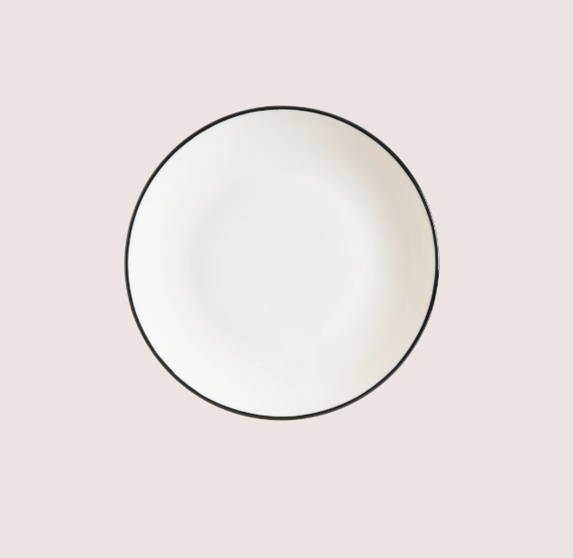 Linea Black Gourmet Düz Tabak 25 Cm