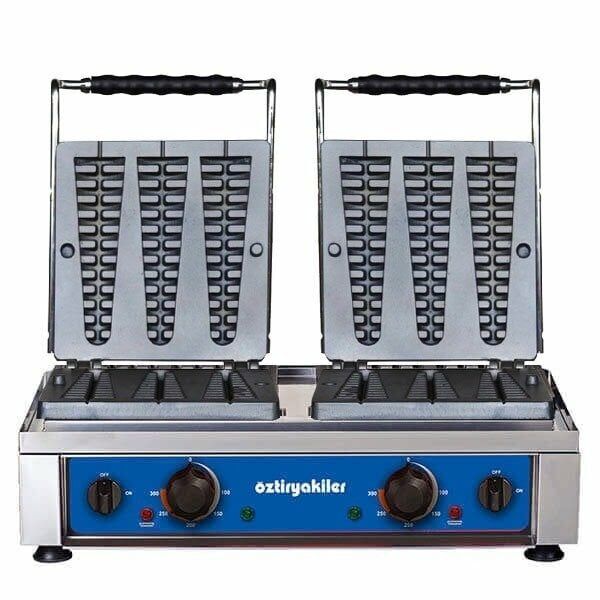 Öztiryakiler İkili Çubuk Waffle Makinesi