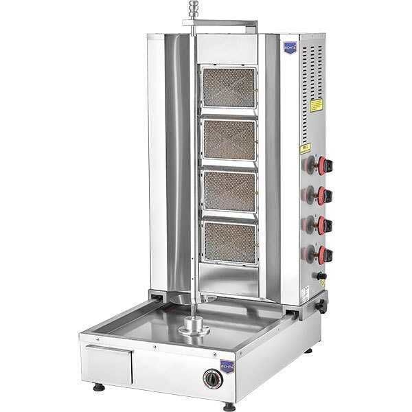 Remta Dört Radyanlı Alttan Motorlu Döner Ocağı (Gazlı)