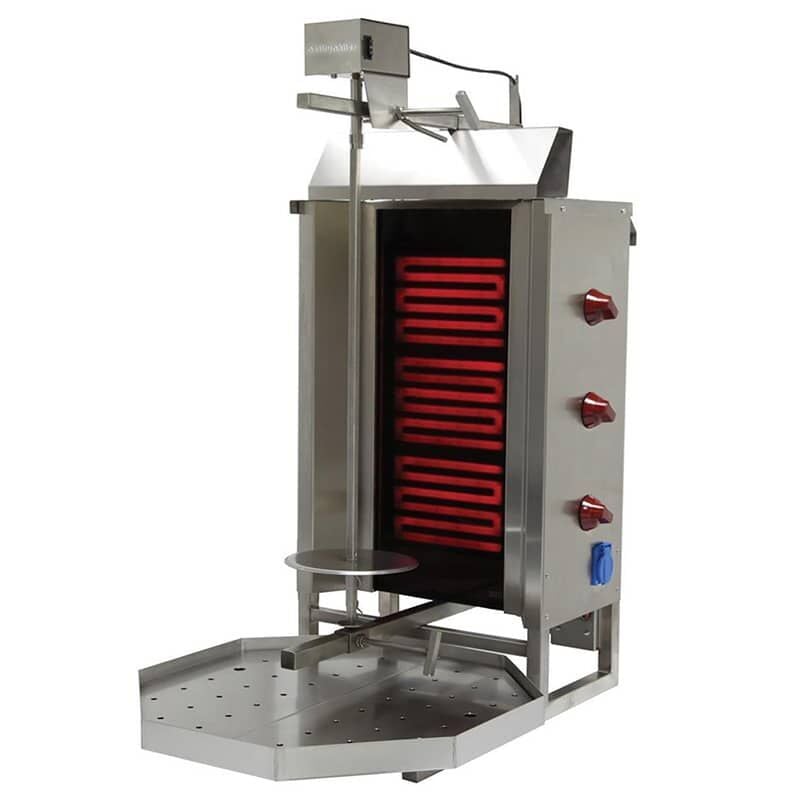 Öztiryakiler Üç Radyanlı, Elektrikli, Üstten Motorlu Döner Ocağı