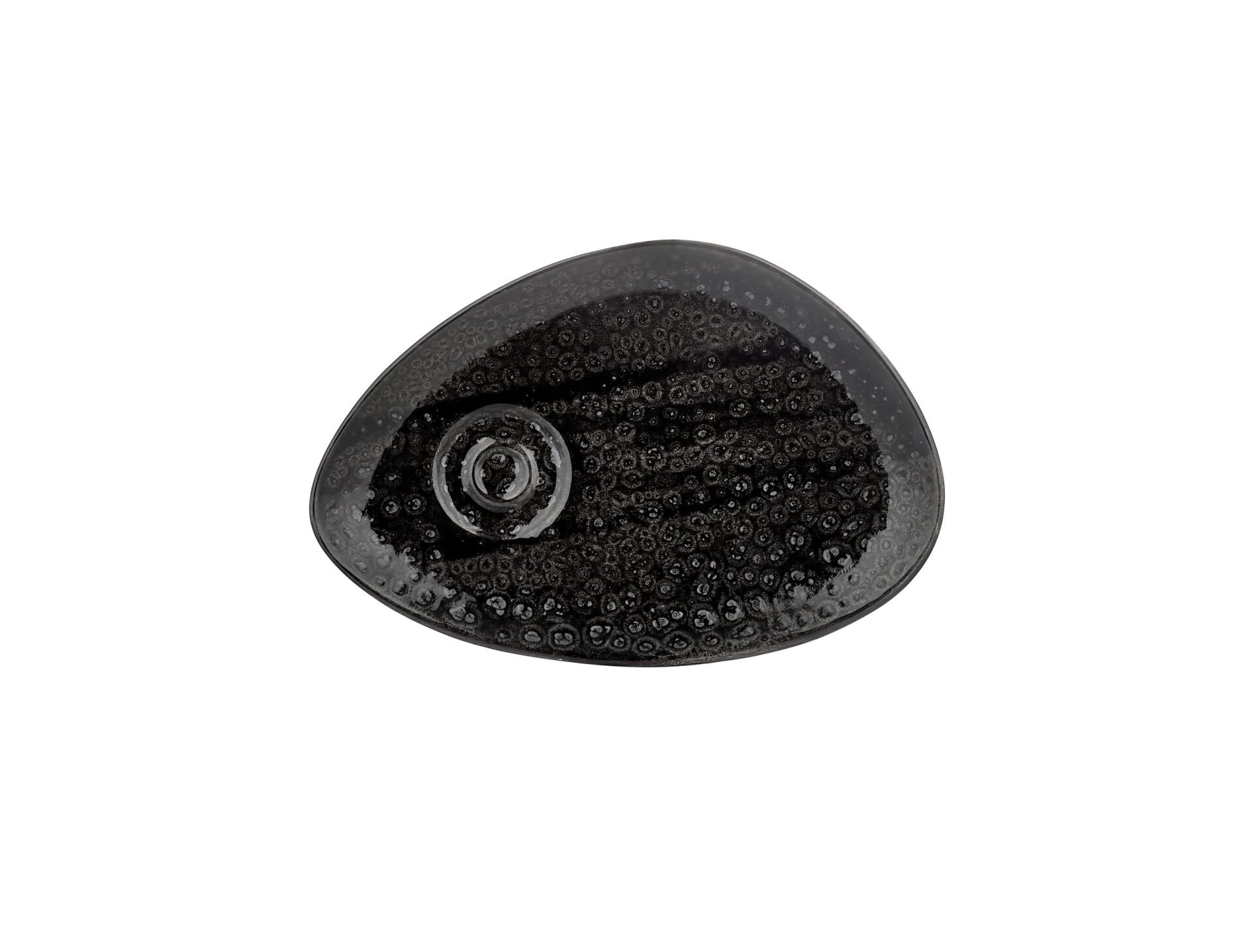 Cowry Black Zest Çay Sunum Tabağı 25*17 Cm