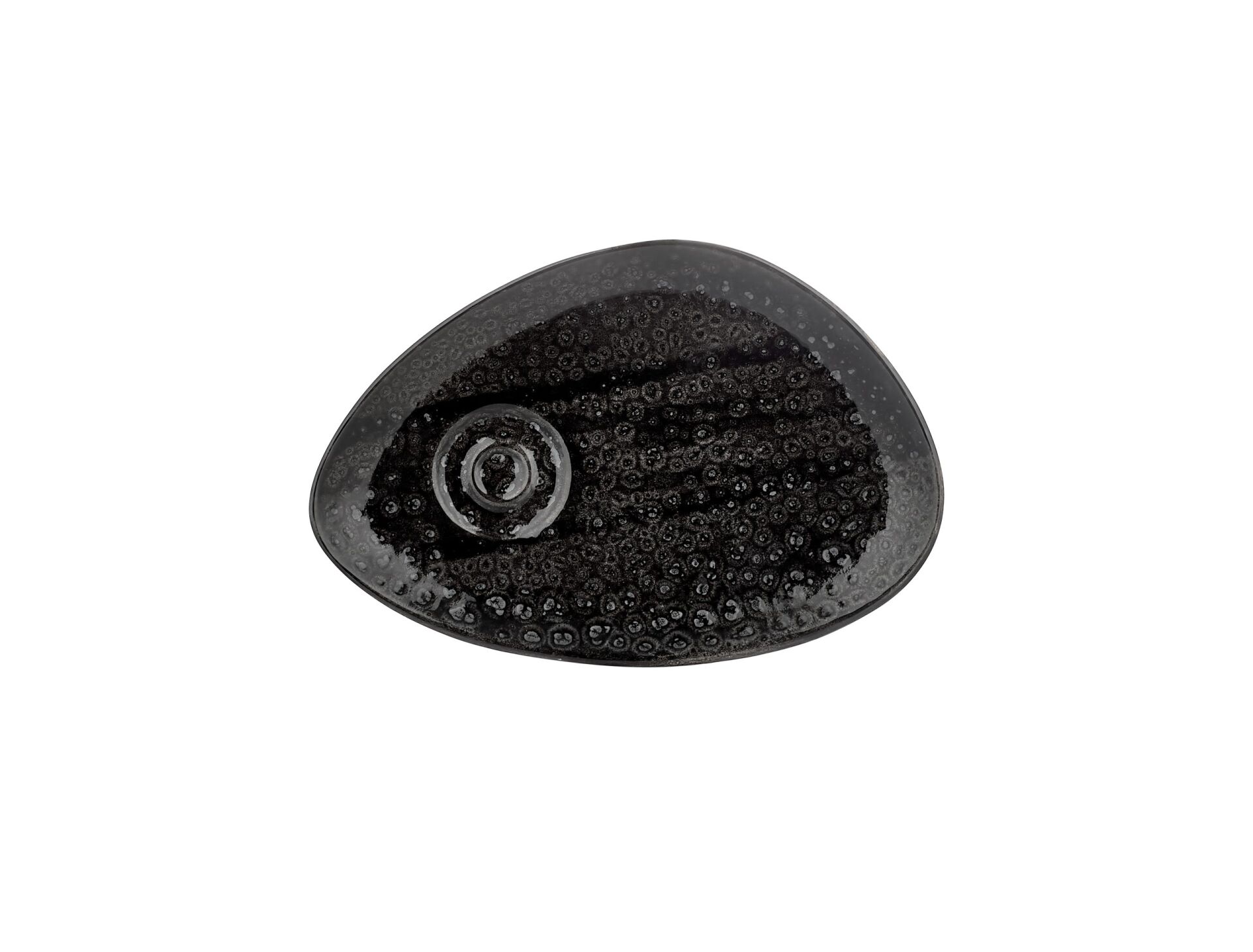 Cowry Black Zest Çay Sunum Tabağı 25*17 Cm