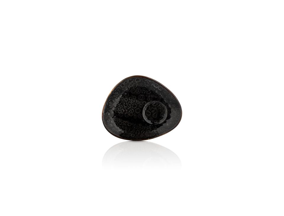 Cowry Black Zest Kahve Sunum Tabağı 14*11 Cm