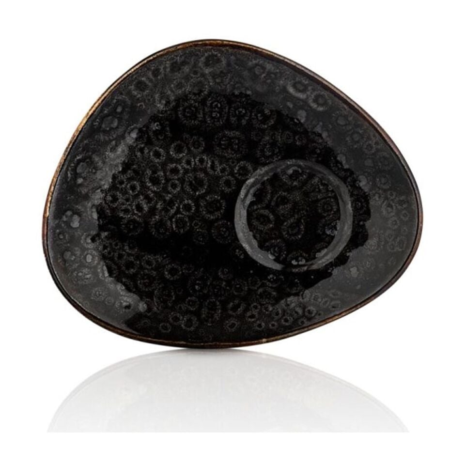 Cowry Black Zest Kahve Sunum Tabağı 14*11 Cm