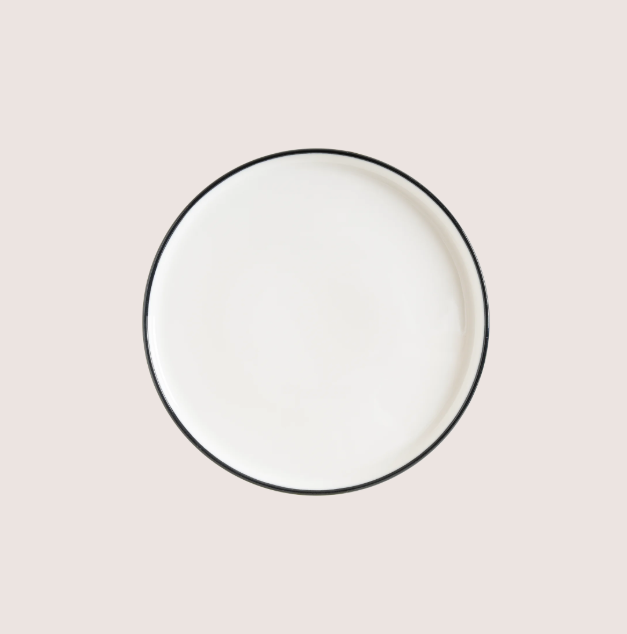 Linea Black Hygge Düz Tabak 22 Cm