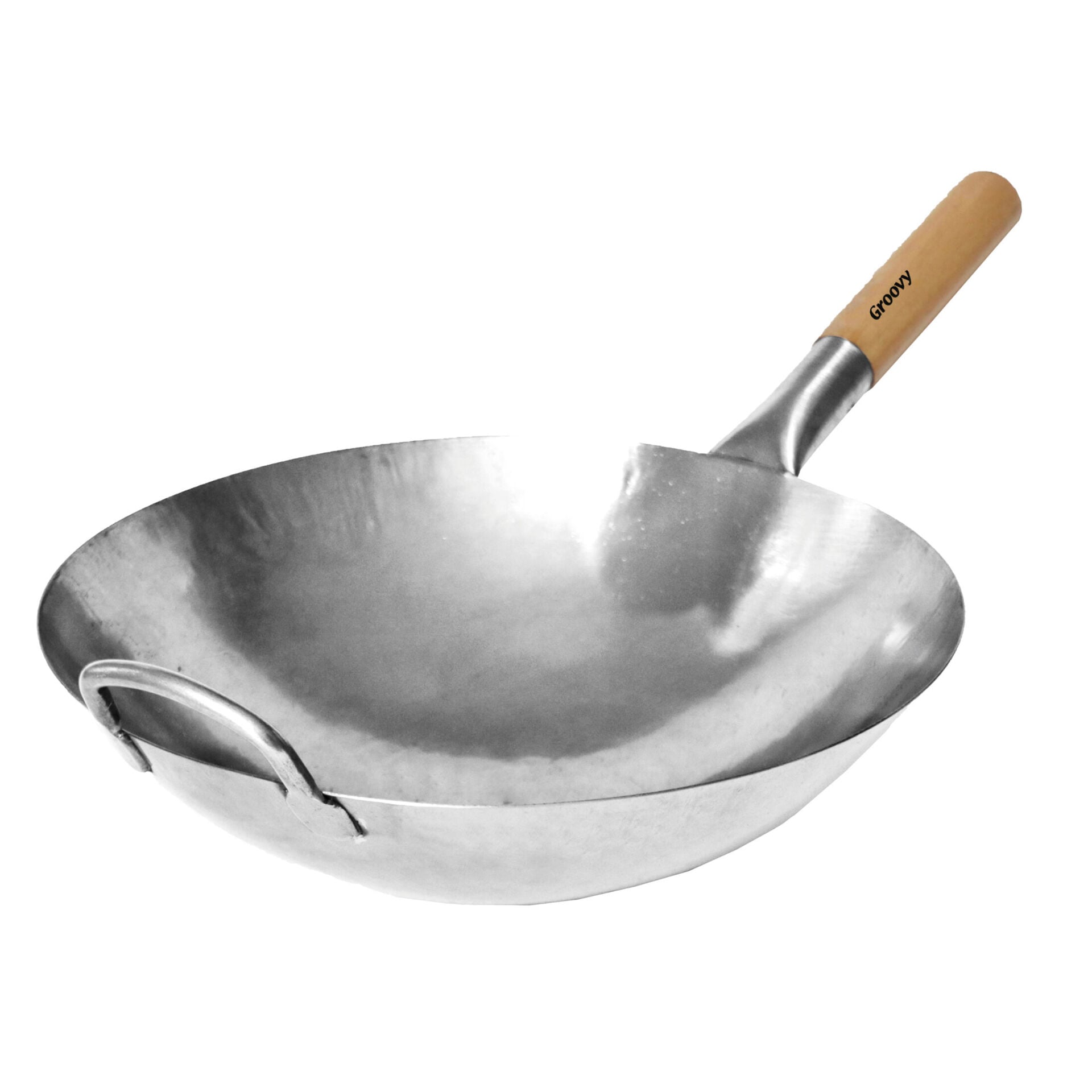 Karbon Çelik Wok Tava 36 Cm