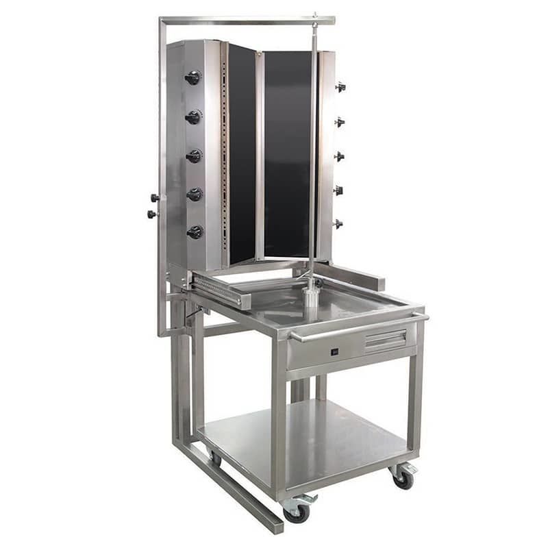 Öztiryakiler On Radyanlı,Arabalı, Gazlı, V Tipi Döner Ocağı