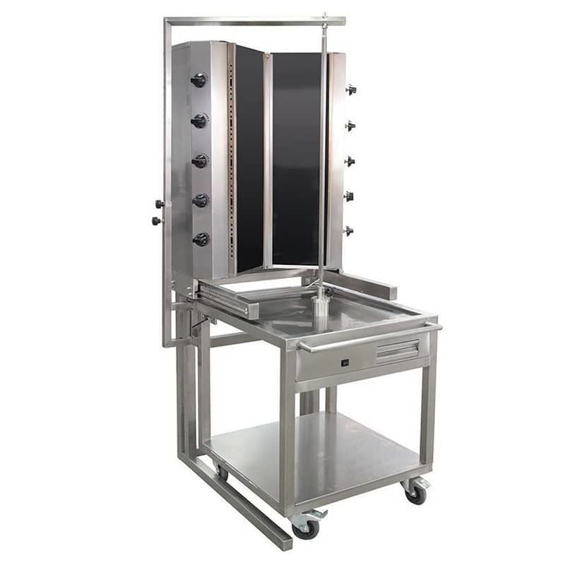 Öztiryakiler On Radyanlı,Arabalı, Gazlı, V Tipi Döner Ocağı