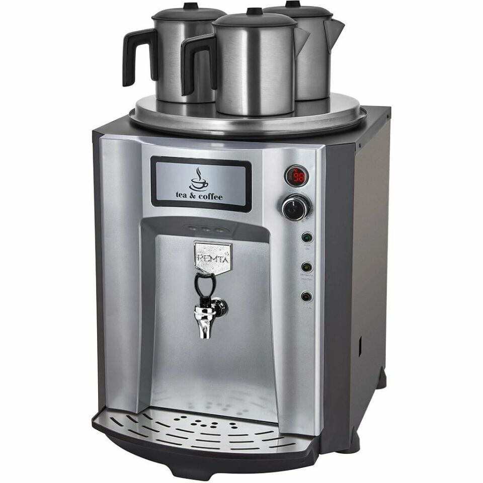 Remta 3 Demlikli Premium Jumbo Çay Makinesi 40 Lt Şamandıralı (Şebekeden Su Alma)