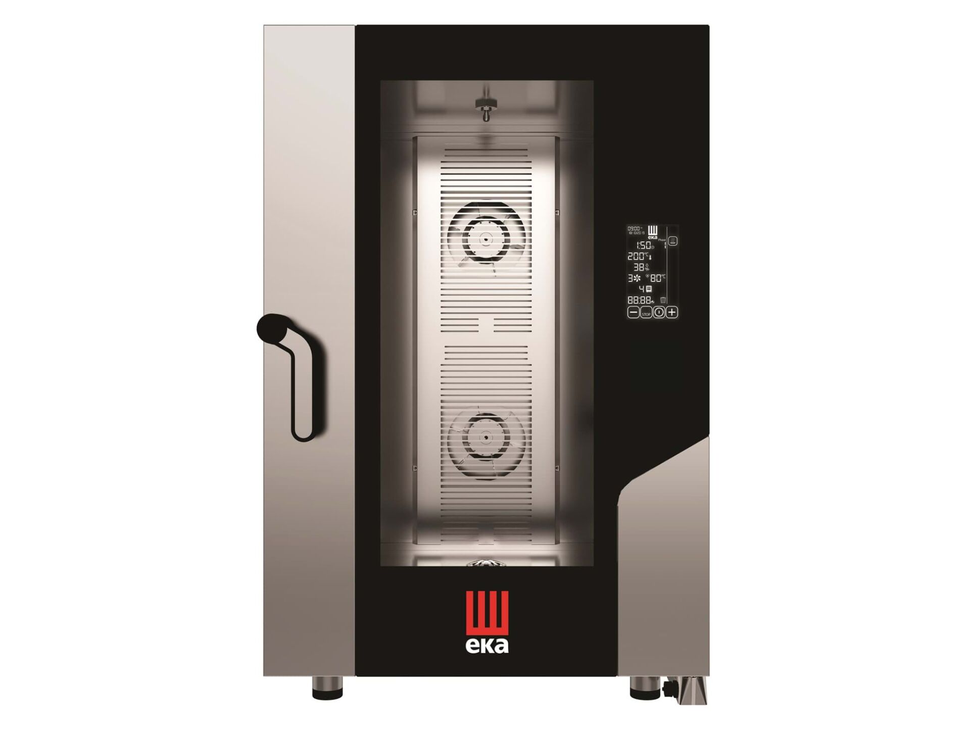 Elektrikli, Konveksiyonlu Fırın, Nemlendirmeli, Elektronik Kontrollü, 11*GN 1/1