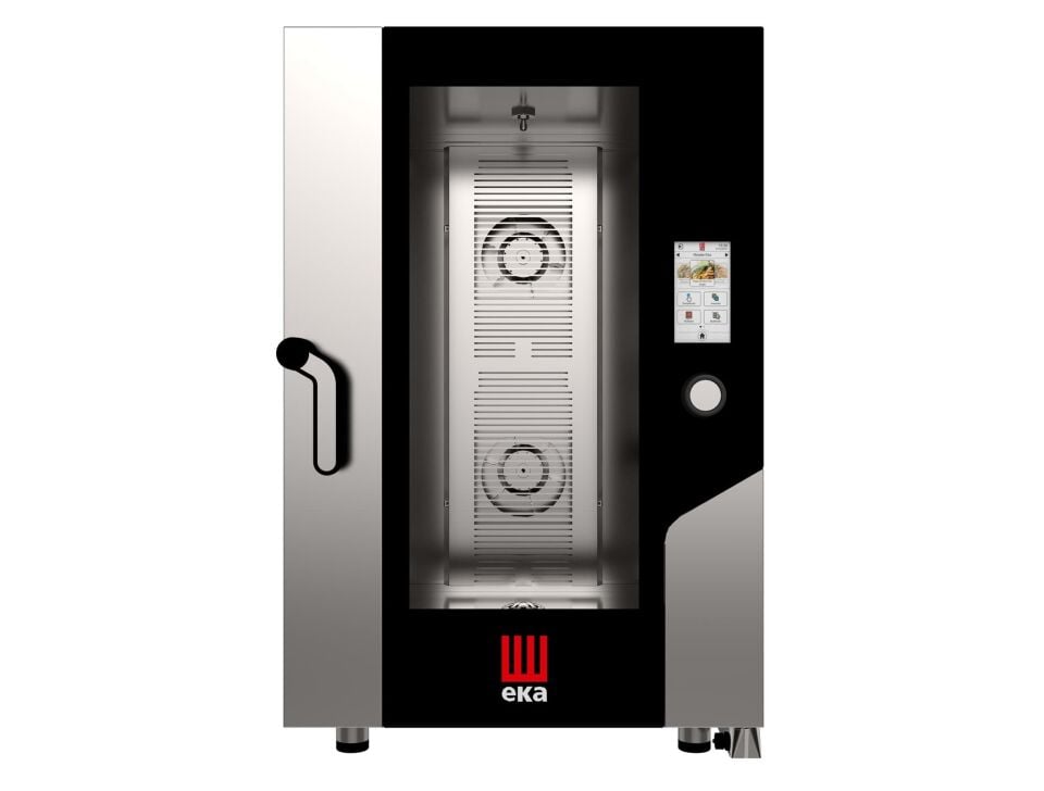 Elektrikli, Konveksiyonlu Fırın, Nemlendirmeli, Dokunmatik Kontrollü, 11*GN 1/1