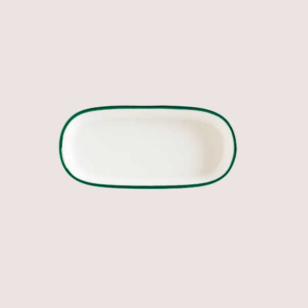 Linea Green Hygge Oval Servis Tabağı 14 Cm