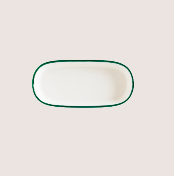Linea Green Hygge Oval Servis Tabağı 18 Cm