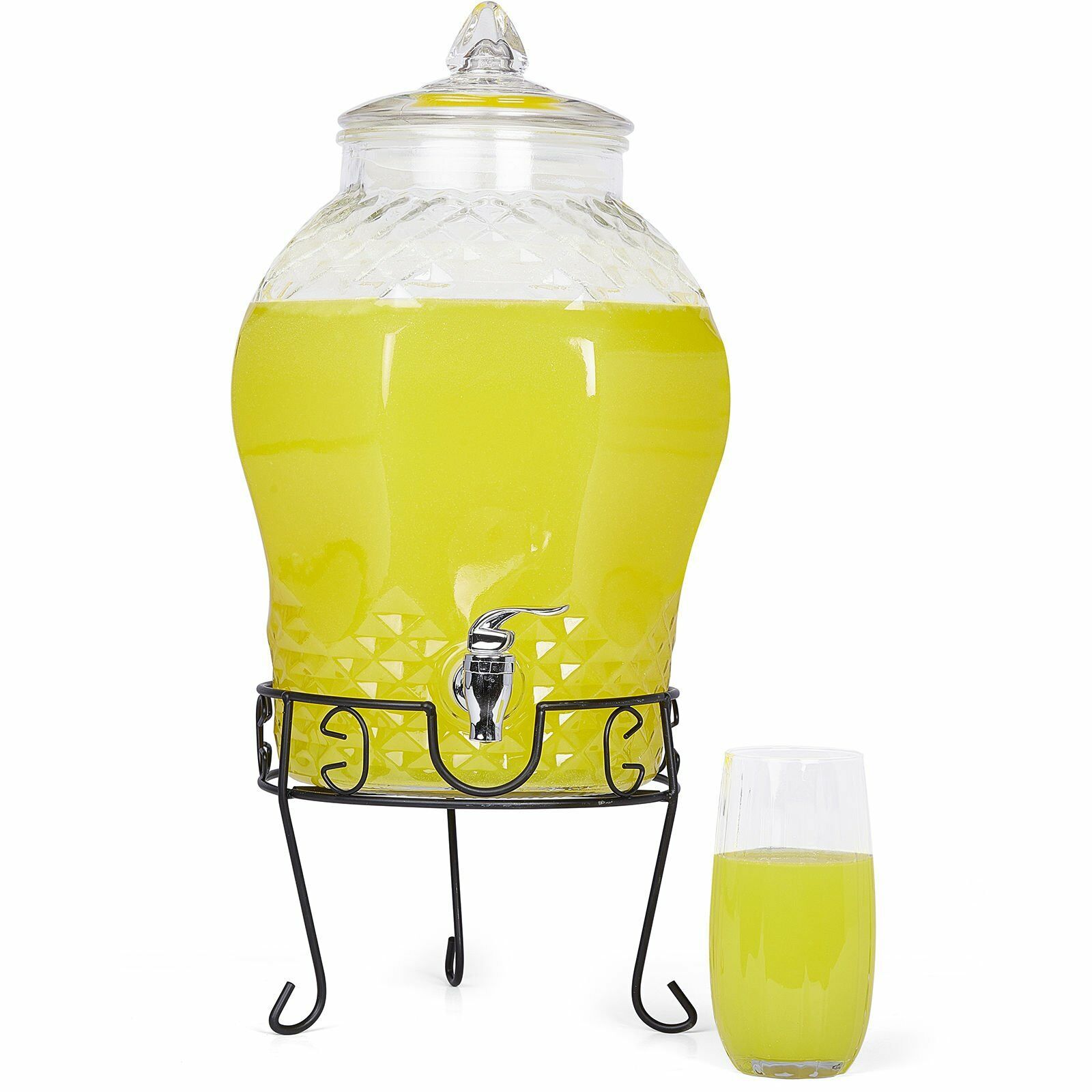 Cam Şerbetlik Musluklu 10 Litre