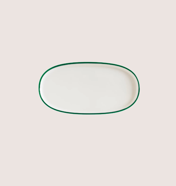 Linea Green Hygge Oval Tabak 25 Cm