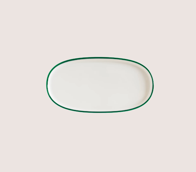 Linea Green Hygge Oval Servis Tabağı 30 Cm