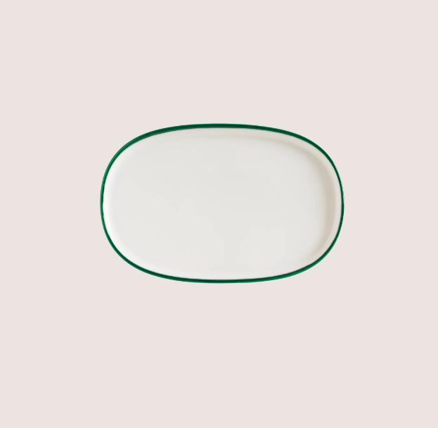 Linea Green Hygge Oval Servis Tabağı 34 Cm