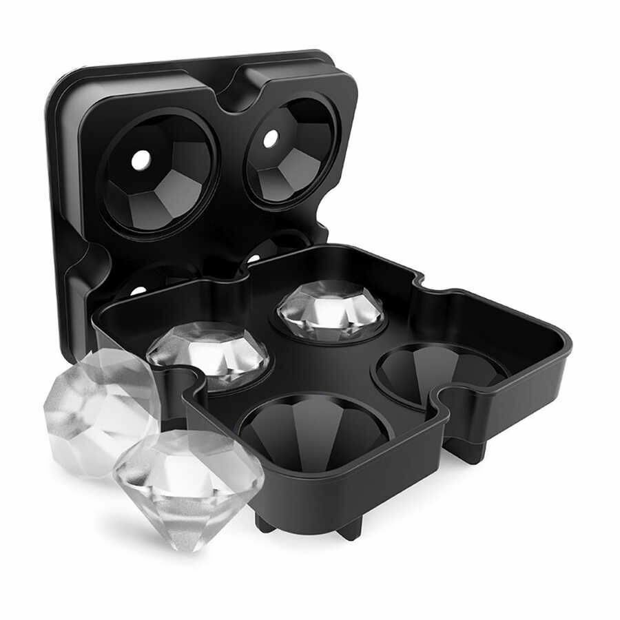 Biradlı 4'lü Elmas  Buz Kalıbı