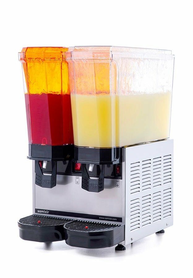 SAMIXIR Klasik Twin Fıskiyeli Soğuk İçecek Dispenseri Inox