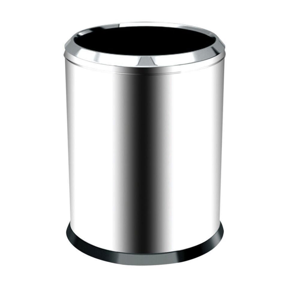 Krom Çemberli Çöp Kovası 5 Lt (430 Kalite)