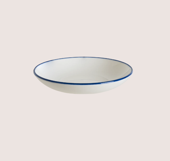 Linea Blue Bloom Çukur Tabak 23 Cm