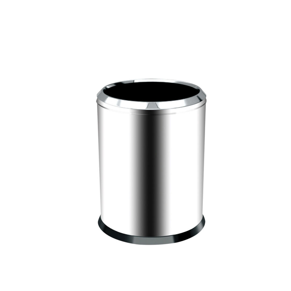 Krom Çemberli Çöp Kovası 8 Lt (430 Kalite)