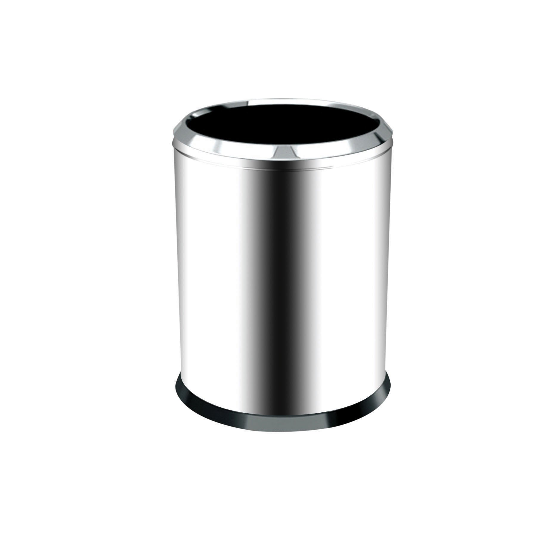 Krom Çemberli Çöp Kovası 12 Lt (430 Kalite)
