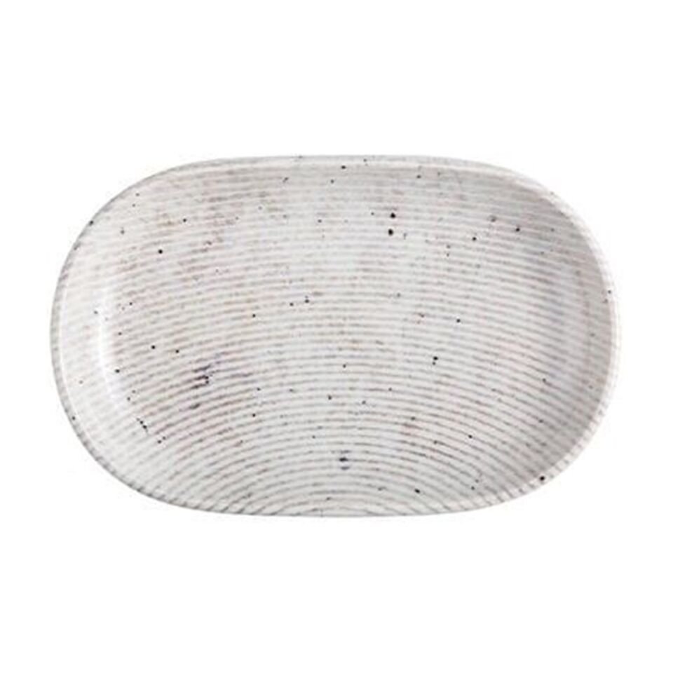 ID Fine Grigio Magnus Oval Kayık 28 Cm