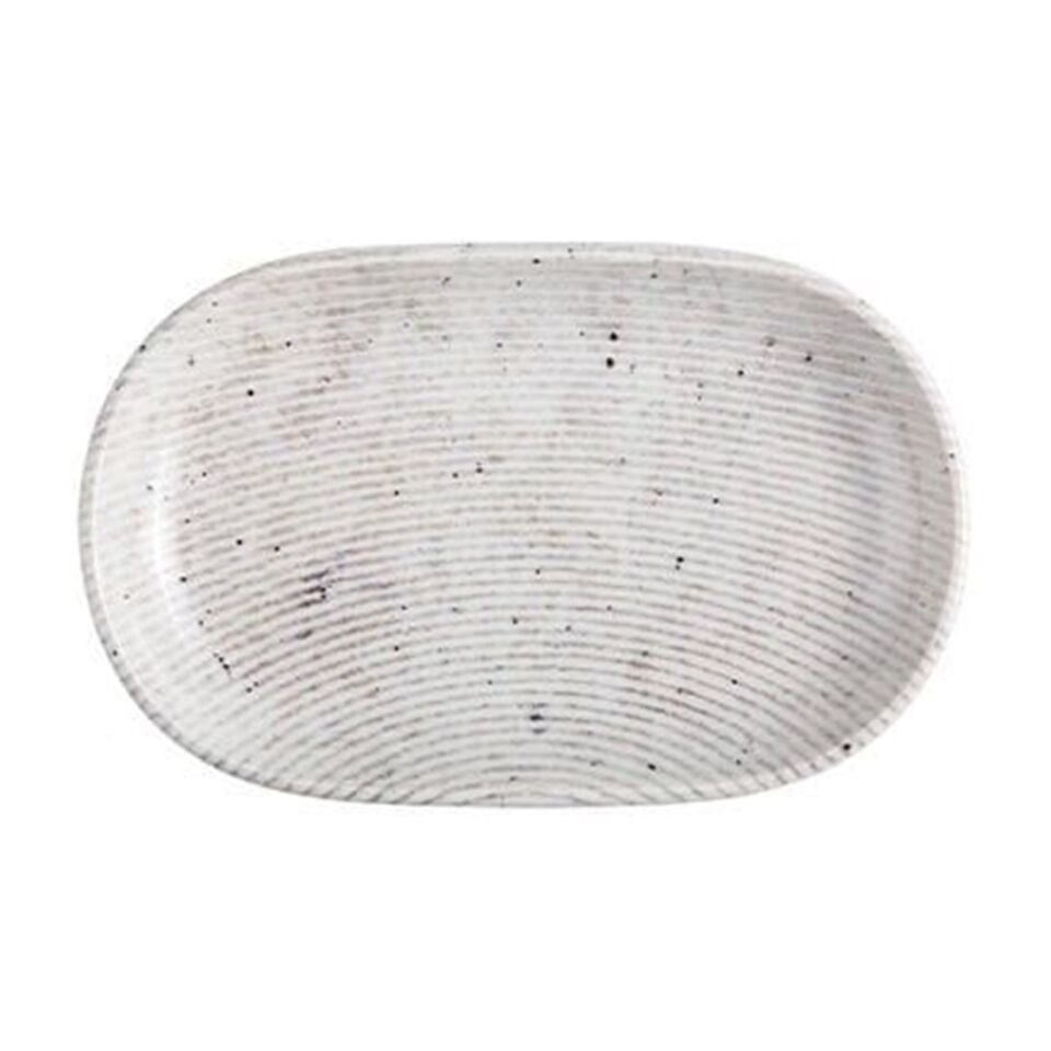 ID Fine Grigio Magnus Oval Kayık 33 Cm