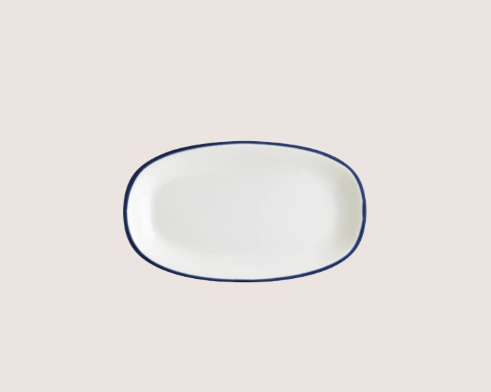 Linea Blue Gourmet Oval Kayık Tabak 19*11 Cm