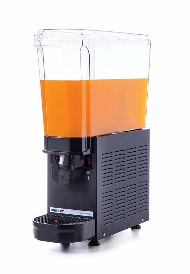 SAMIXIR Klasik Mono Karıştırıcılı Soğuk İçecek Dispenseri 20 Litre Siyah