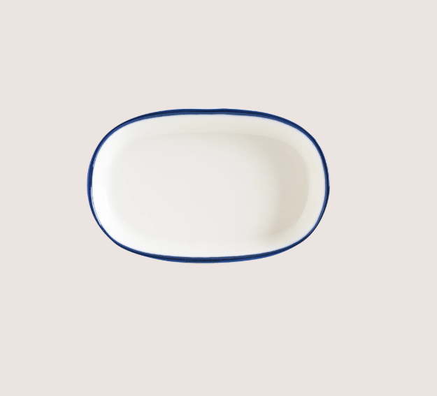 Linea Blue Hygge Oval Servis Tabağı 10 Cm