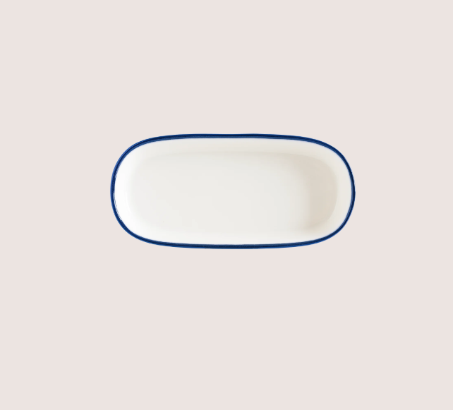 Linea Blue Hygge Oval Servis Tabağı 14 Cm