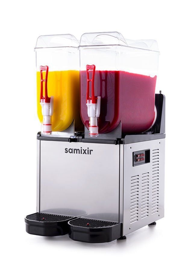 SAMIXIR Slush Twin Meyve Suyu Dispenseri 12+12 Litre