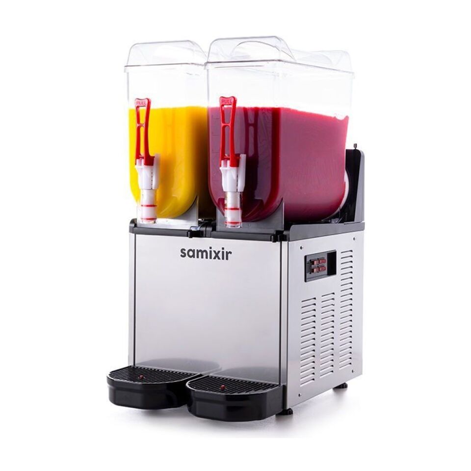 SAMIXIR Slush Twin Meyve Suyu Dispenseri 12+12 Litre