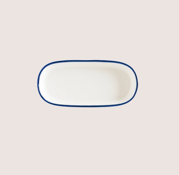 Linea Blue Hygge Oval Servis Tabağı 18 Cm