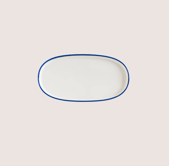 Linea Blue Hygge Oval Tabak 21 Cm