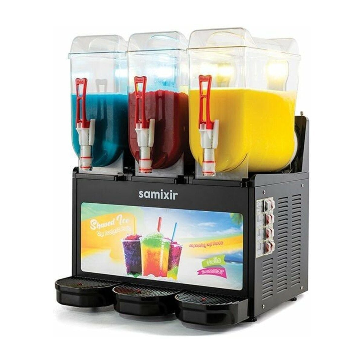 SAMIXIR Slush Triple Allure Meyve Suyu Dispenseri 12+12+12 Litre