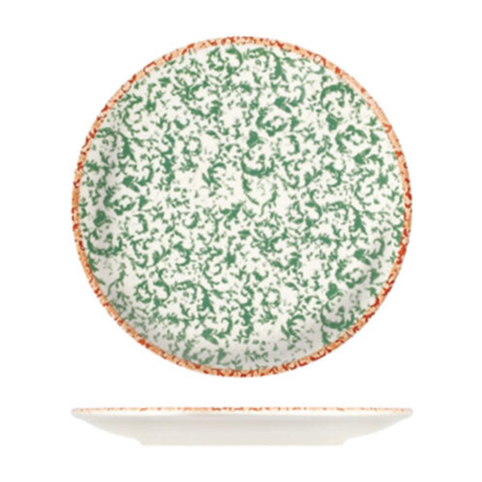 Venecia Green Lona Düz Tabak 21 cm