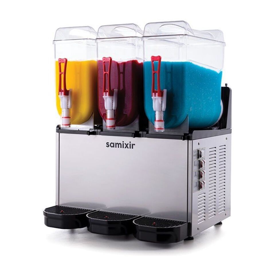 SAMIXIR Slush Triple Meyve Suyu Dispenseri 12+12+12 Litre
