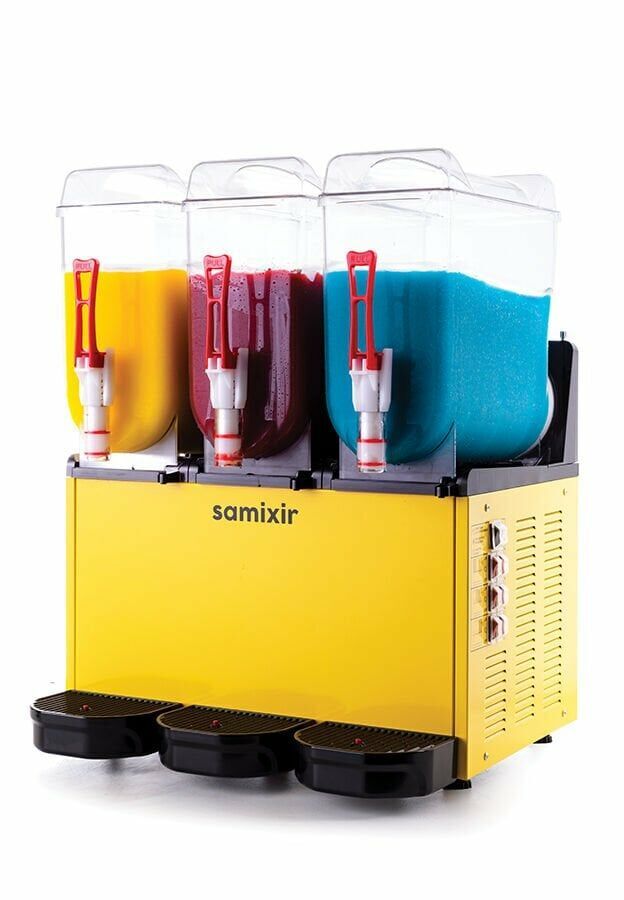 SAMIXIR Slush Triple Meyve Suyu Dispenseri 12+12+12 Litre