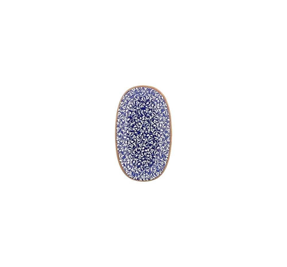 Edera Cobalt Zest 19 Cm Oval Tabak 19*11 Cm