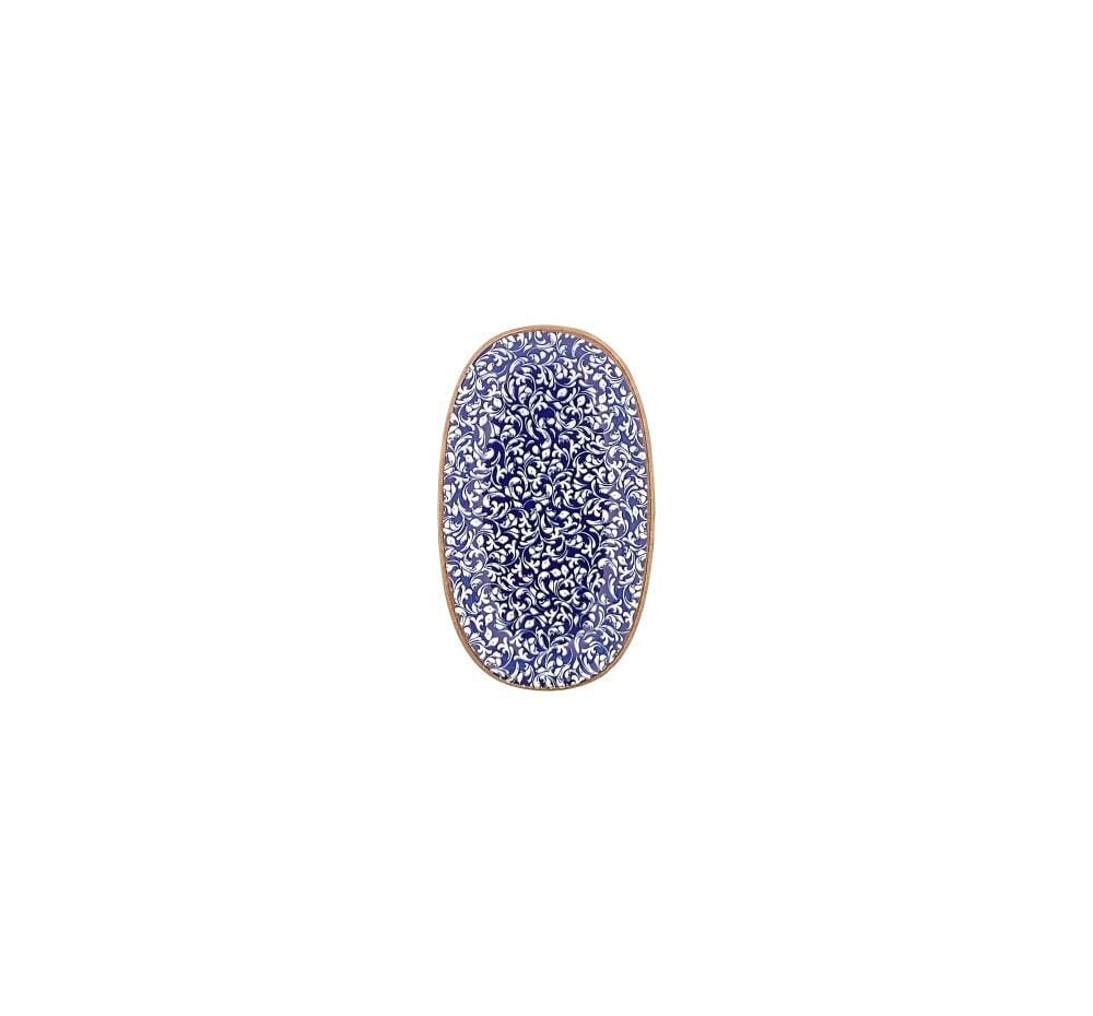 Edera Cobalt Zest 19 Cm Oval Tabak 19*11 Cm