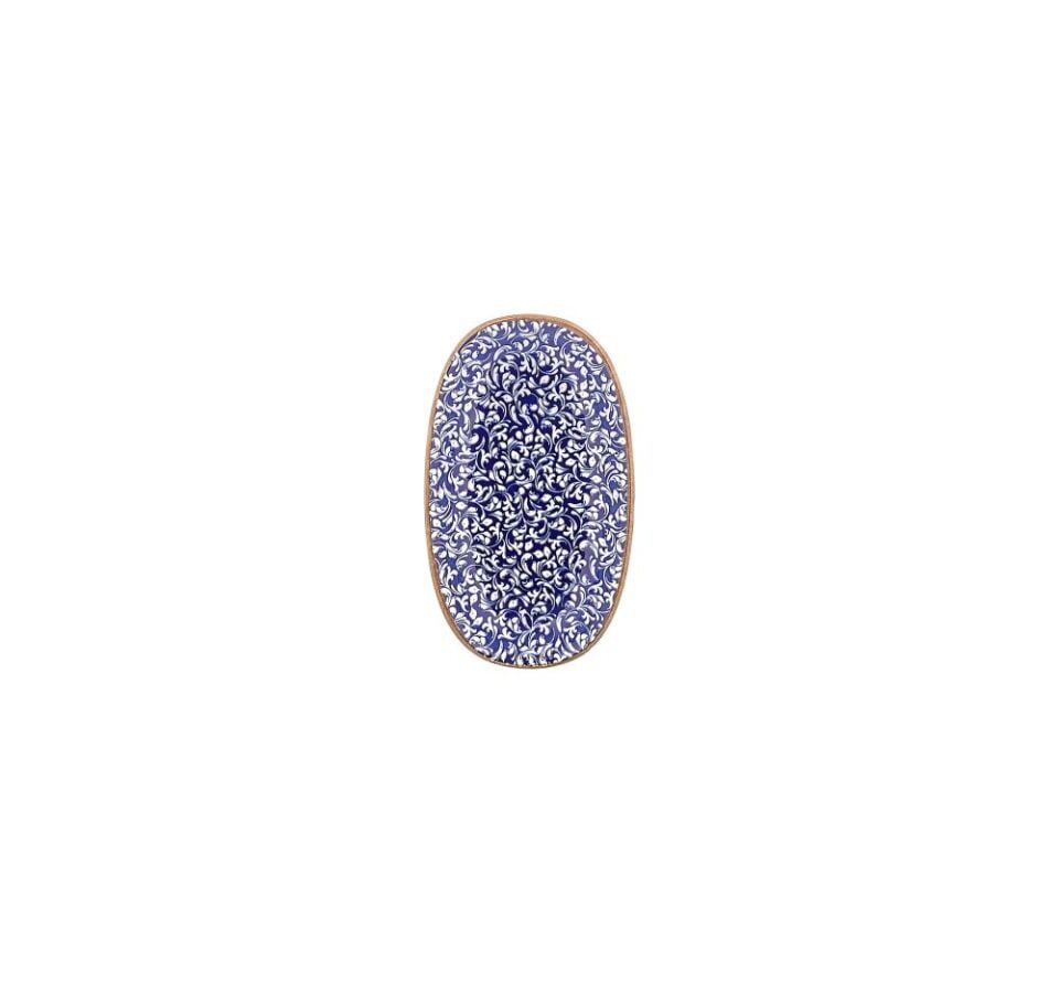 Edera Cobalt Zest 19 Cm Oval Tabak 19*11 Cm