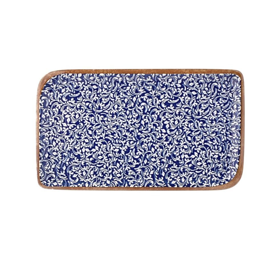 Edera Cobalt Arel 34 Cm Dikdörtgen Tabak 30*17,5 Cm