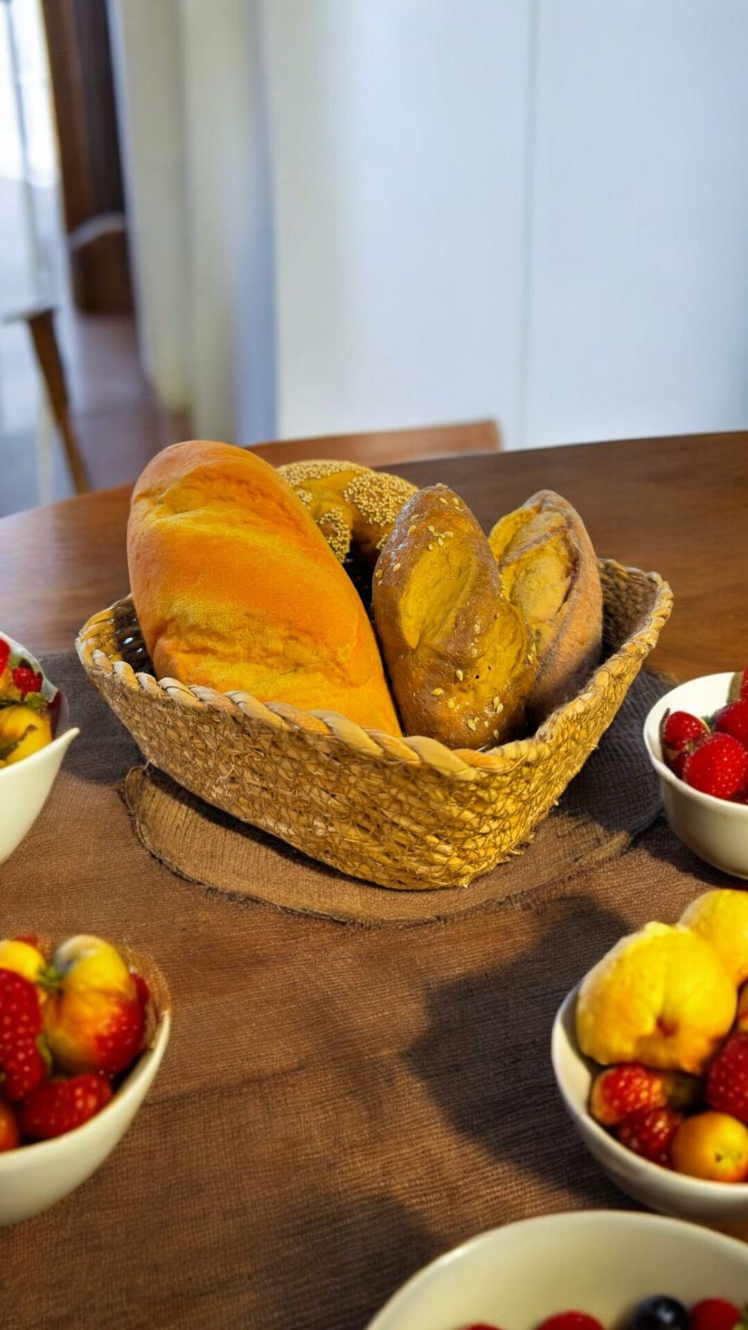 Hasır Kare Sepet 20 Cm (5 Adet)