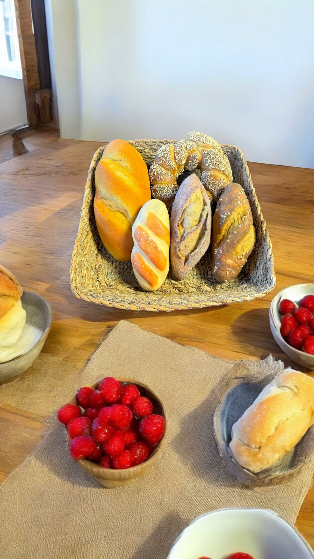 Hasır Kare Sepet (5 Adet)