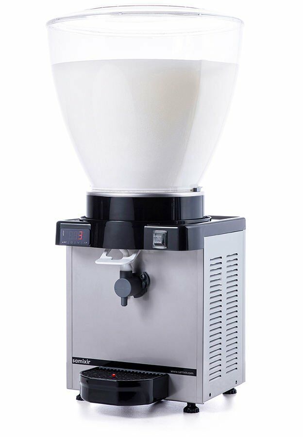 SAMIXIR KAM40 Panoramik Köpüklü Ayran Dispenseri  40 Litre Inox