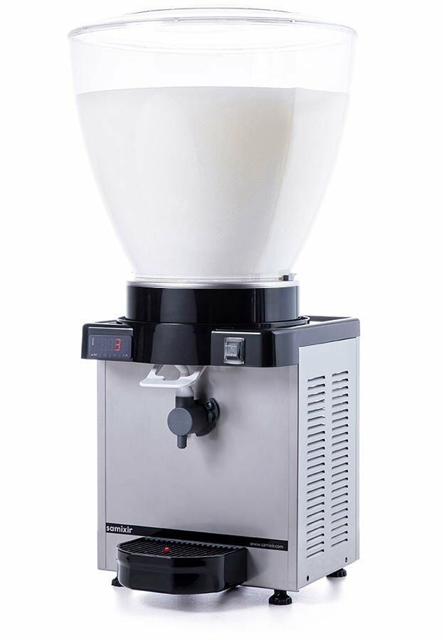 SAMIXIR KAM40 Panoramik Köpüklü Ayran Dispenseri  40 Litre Inox
