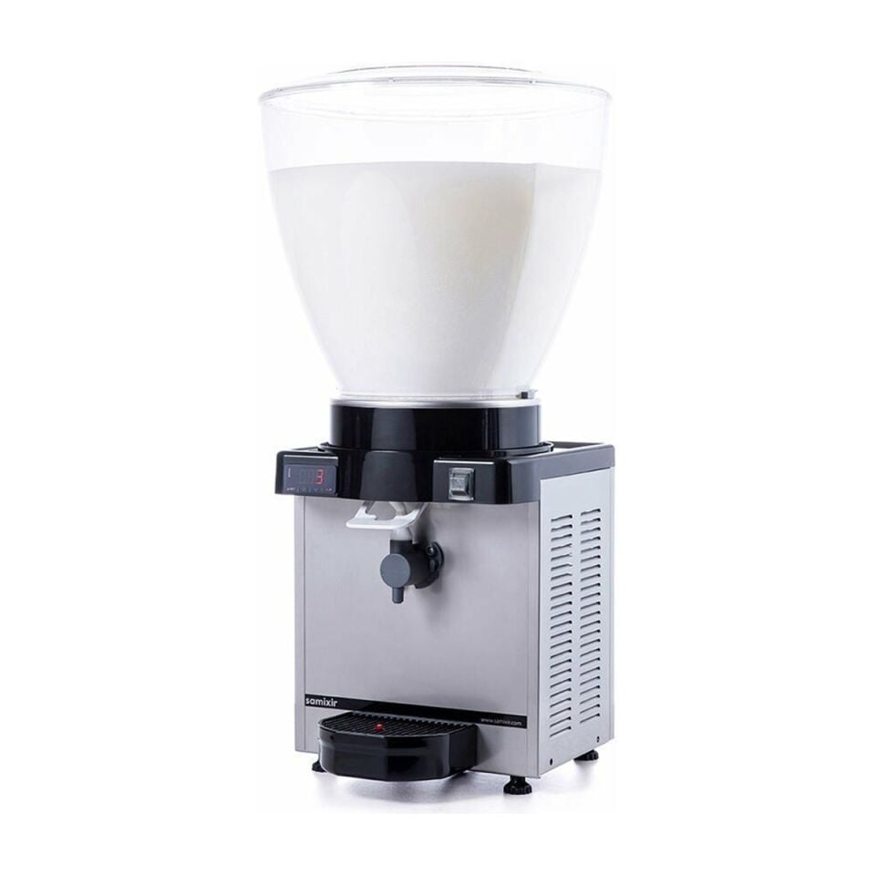 SAMIXIR KAM40 Panoramik Köpüklü Ayran Dispenseri  40 Litre Inox